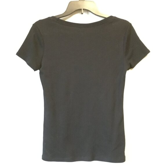 Marks & Spencer Sweetest Little Black Baby Tee with Novelty Buttons - Picture 4 of 13